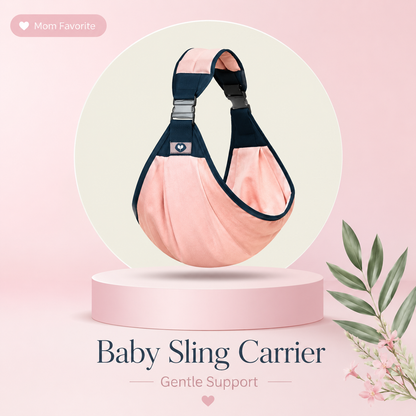🤱Soft Baby Wrap Carrier – Hands Free Infant Sling for Newborns, Breathable Comfort Baby Holder for Everyday Bonding