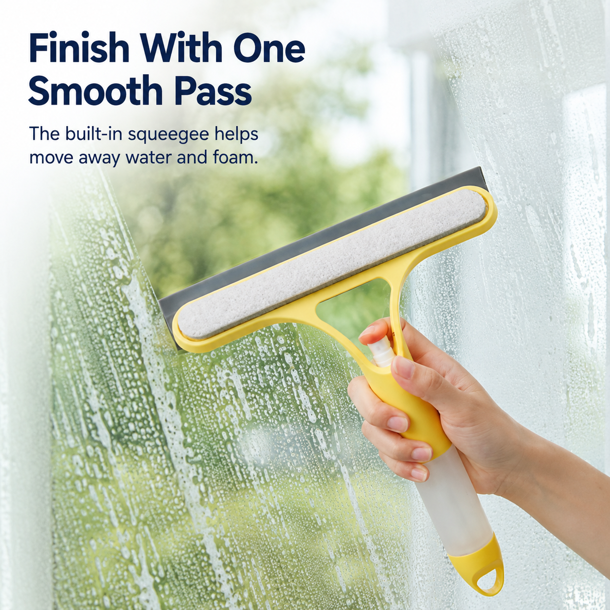 3-in-1 Spray Window Cleaning Squeegee