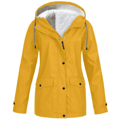 🏆 LIMITED TIME 65% OFF ❤️‍🔥 Women's Plush-Lined Windproof Hooded Jacket