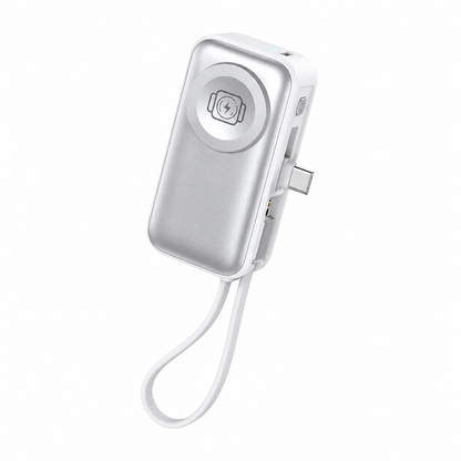 ✈️ Travel Essential 2026 – Mini Portable Power Bank With Built-In Cable For Phones