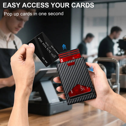 Men's Pop-Up RFID Wallet | Slim Minimalist Card Holder