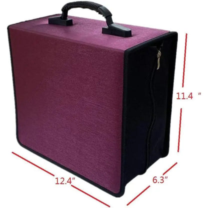 CD/DVD Case Holder Organizer Wallet Sleeves Binder 128 Capacity Disc Storage (Rose)
