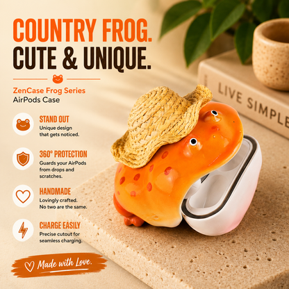 Handmade Cute Bow Frog Case