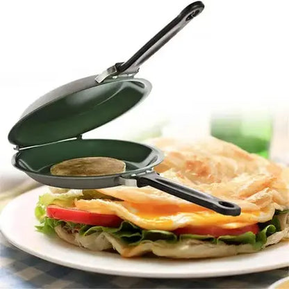 🥞 Double-Sided Nonstick Flip Pan – Easy Pancakes, Eggs & Omelets