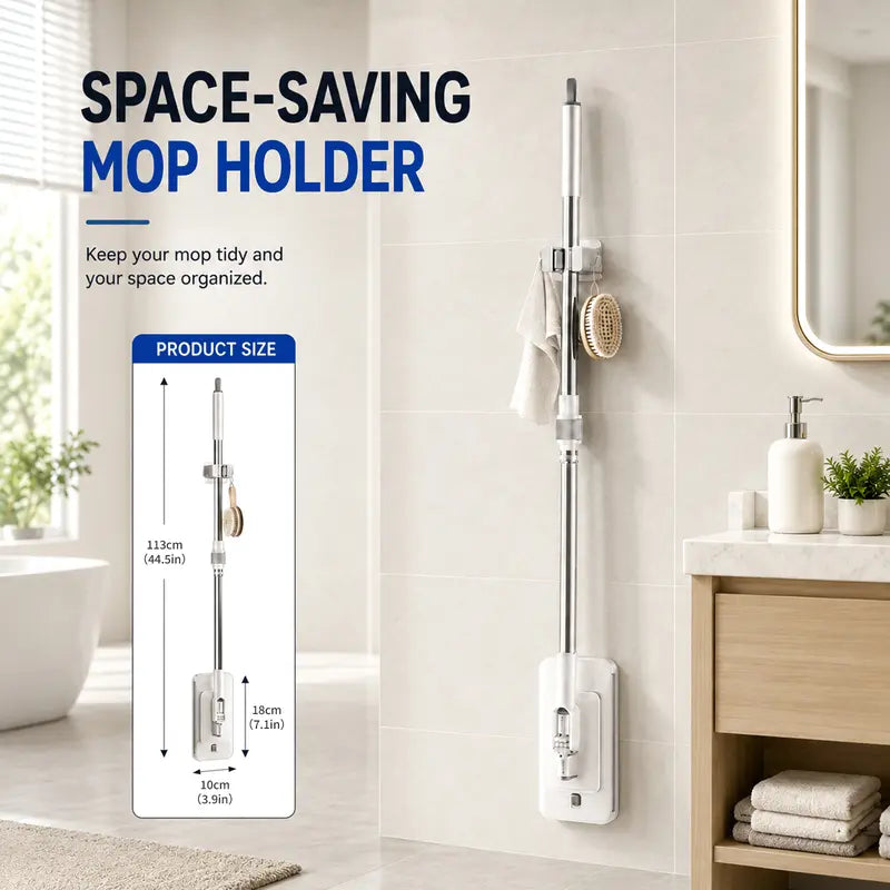 ✨ Slim Flat Floor Mop – 360° Flexible Wet & Dry Cleaning