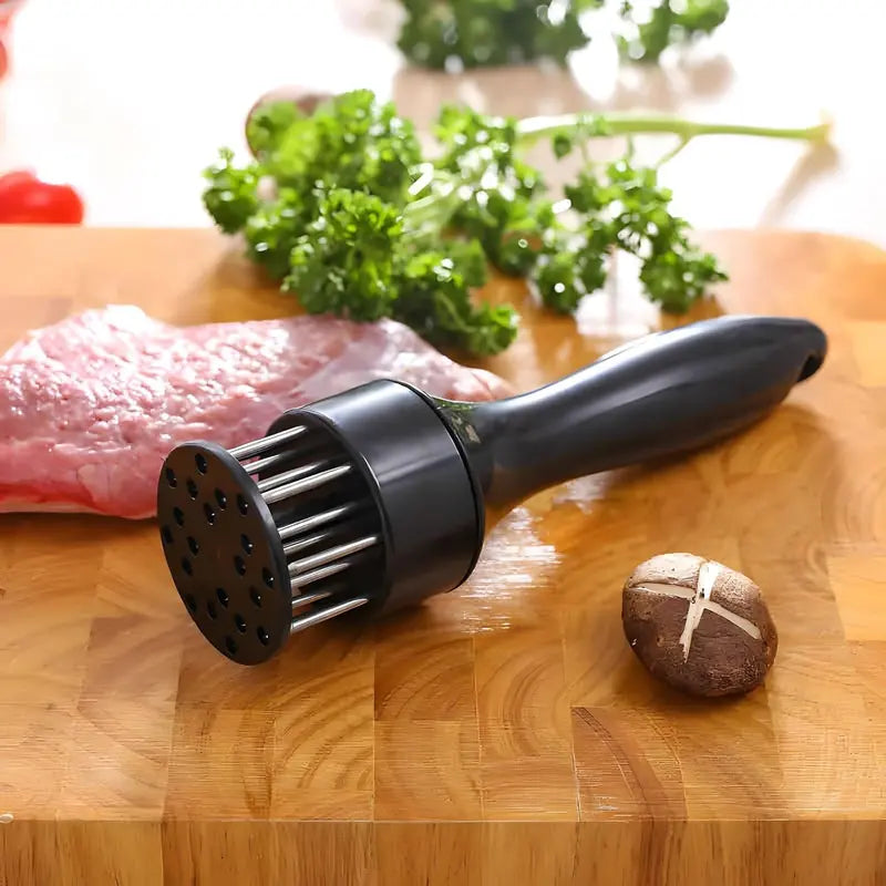 🥩 21-Pin Meat Tenderizer – Quick Marinade & Juicier Steak Prep