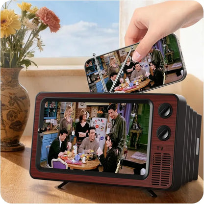 📺 Retro TV Phone Screen Magnifier – Foldable HD Mini Cinema