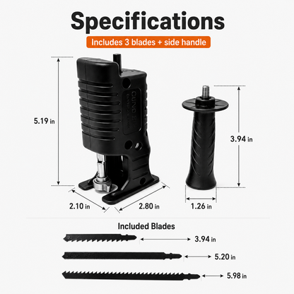 1 Count Reciprocating Saw Attachment for Drill