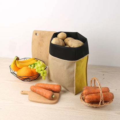 🥔 Keep-Fresh Potato & Onion Storage Bag – Breathable, Light-Blocking & Reusable