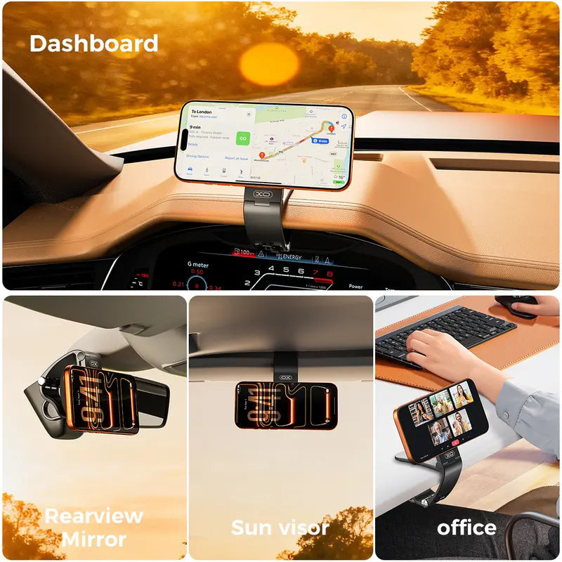 🚗 Magnetic Car Phone Mount – Strong Hold, 95° Adjustable Hands-Free Dashboard Holder