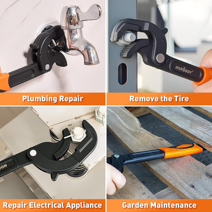 HORUSDY Heavy Duty Pipe Wrench Set