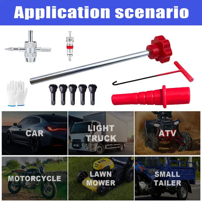 GJANSH 23-Piece Set Quick Change Tire Valve Tool Kit
