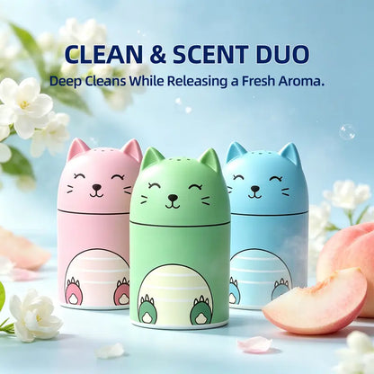Toilet Bowl Cleaner Bottle Set with Ocean Jasmine Peach Lemon & Strawberry Scents 3-Color Design 9 Months Powerful Cleaning Tablets for Household Items Indoors
