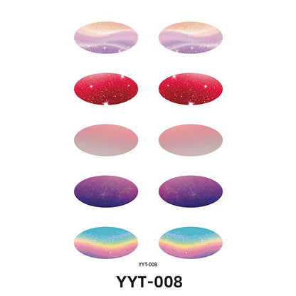 ✨ 5-Pair Pre-Designed Eyeshadow Transfer Stickers – Complete Eye Looks in Seconds