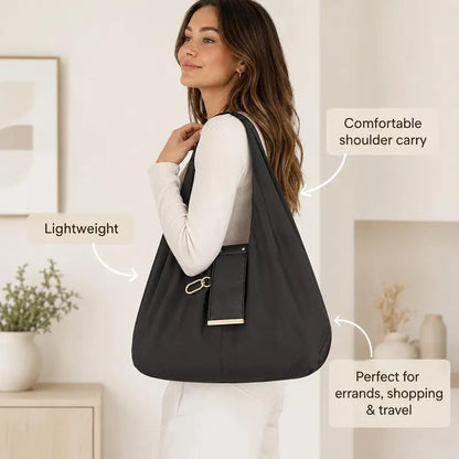 👜 Foldable Keychain Tote Bag – Compact & Expandable Reusable Carryall