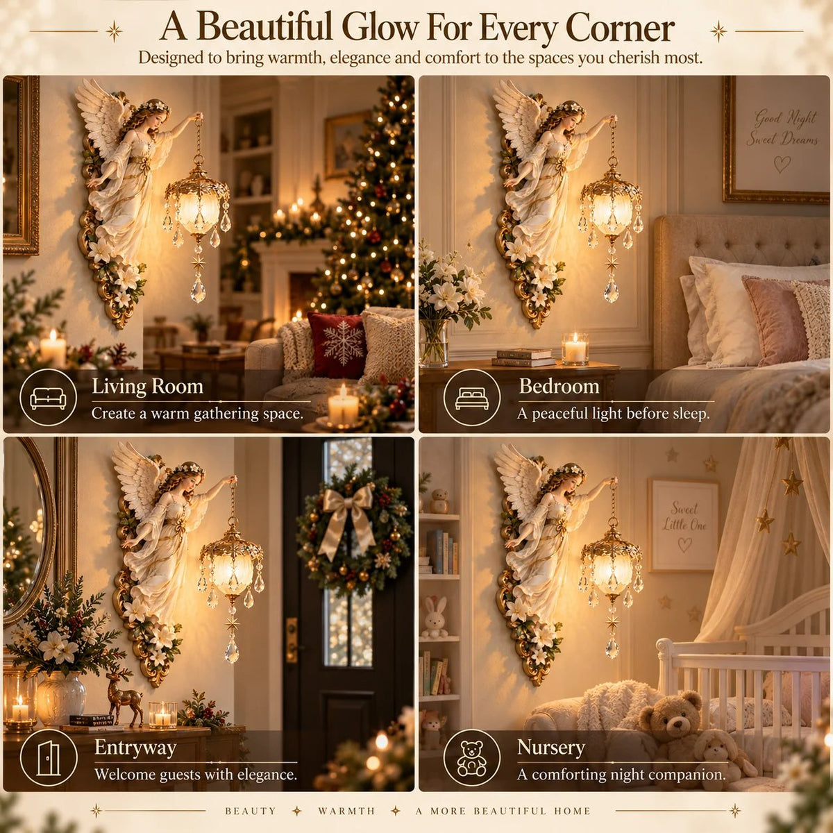 🔥Guardian Angel Crystal Light - A Guardian Angel For Your Home🪽