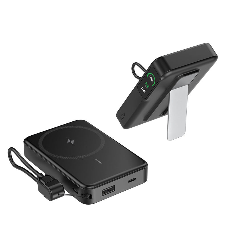 🧲 HOT SALE | Magnetic Wireless Power Bank – Portable Charger with Phone Stand & Battery Display for Travel