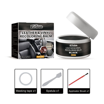 🔥Leather & Vinyl Recoloring Balm Kit – Restore Faded Seats, Sofas & Shoes