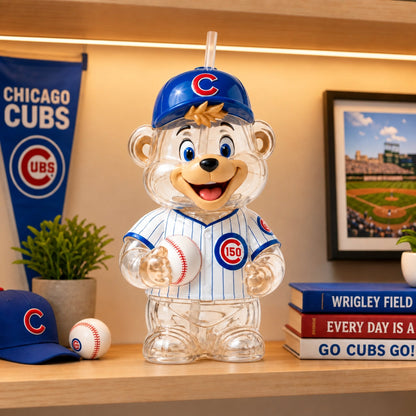Chicago Baseball Bear Tumbler – 150th Anniversary Mascot Drink Cup
