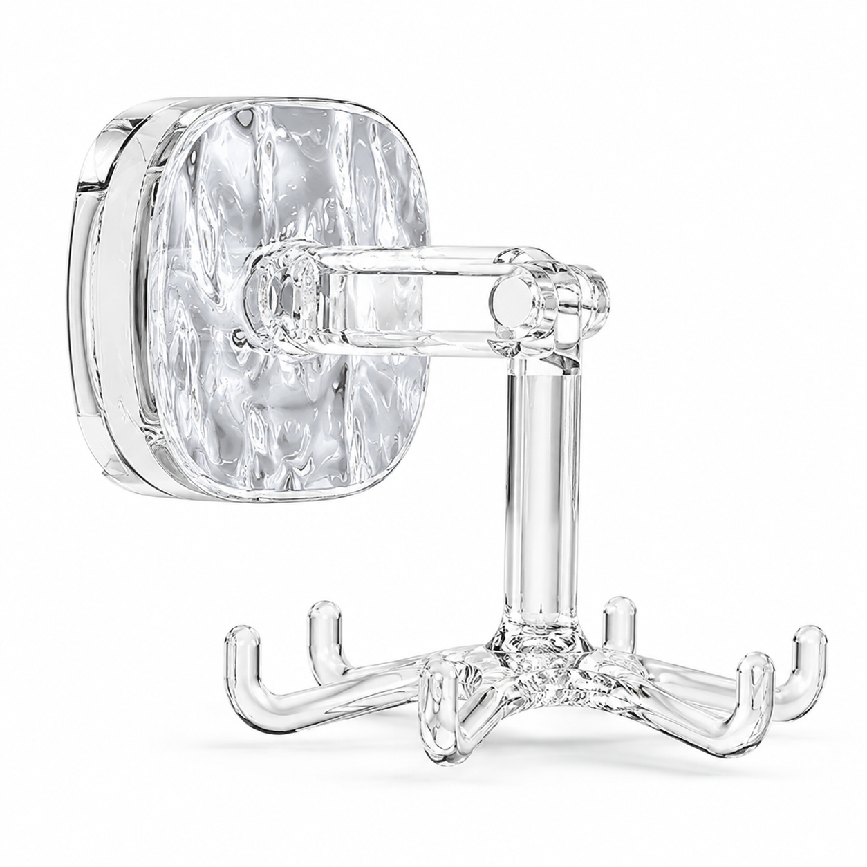360° Rotating 6-Hook Suction Organizer – No-Drill Space-Saving Storage🪝