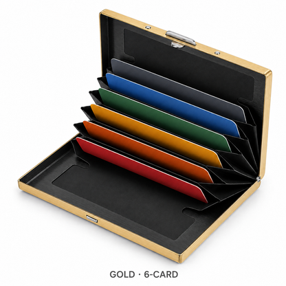 RFID-Blocking Stainless Steel Card Wallet – Organized, Secure & Pocket-Ready 🔒