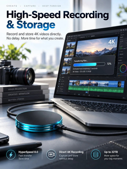 Magnetic Portable SSD – Anti-Lost External Solid State Drive