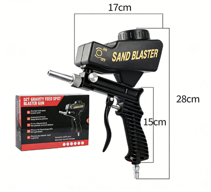 🛠️Light-Duty Pneumatic Sandblaster Kit | 150 PSI | Metal Nozzle | Rust Removal | Air Compressor Powered