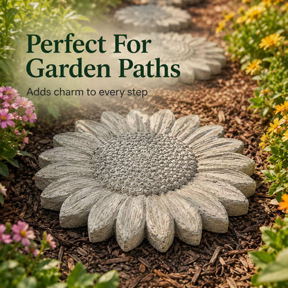 💥 LAST DAY 49% OFF - 🌻 Reusable Sunflower Stepping Stone Mold!!!