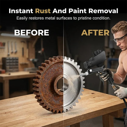 🔥 50% OFF Pneumatic Sandblasting Gun 🛠️ Remove Rust & Old Paint Faster