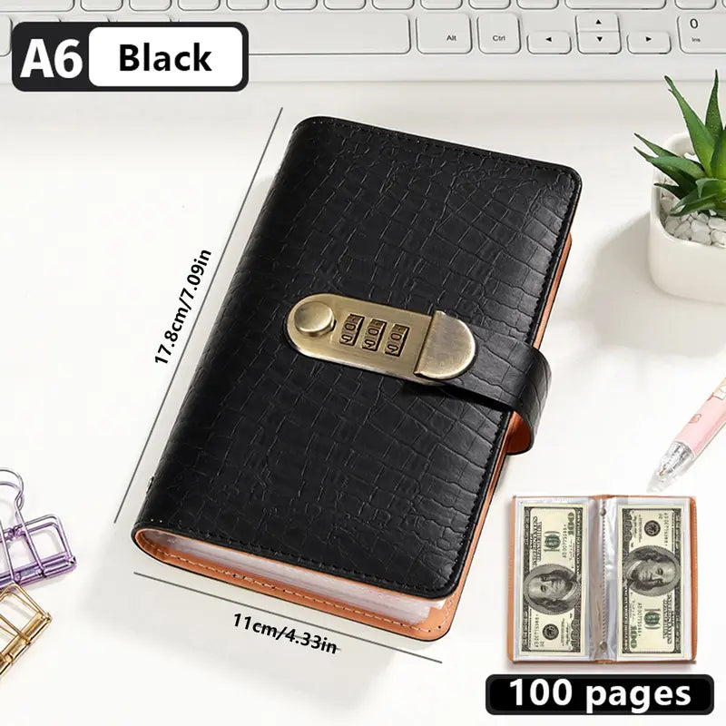 🔒 MONEY ORGANIZER | A6 Savings Notebook with Secure Closure – Cash Storage, Budget Planner & Expense Tracker