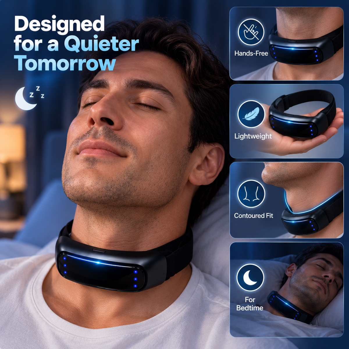Neck Wearable – Simple Bedtime Snoring Support