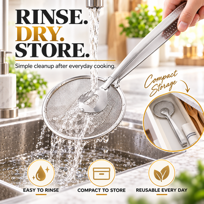 🔥 50% OFF Today 2-in-1 Spider Strainer Tongs for Frying & Draining