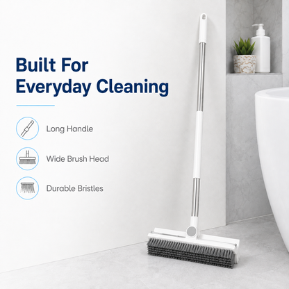 🧼 FlexClean™ 3-in-1 Floor Scrub Brush