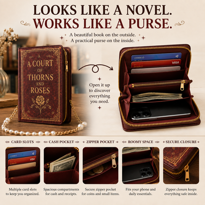 📚 Vintage Book Purse – A Novel Outside, A Purse Inside