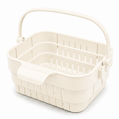 🧼 3-in-1 Collapsible Hanging Sink Strainer Basket – Rinse, Drain & Organize