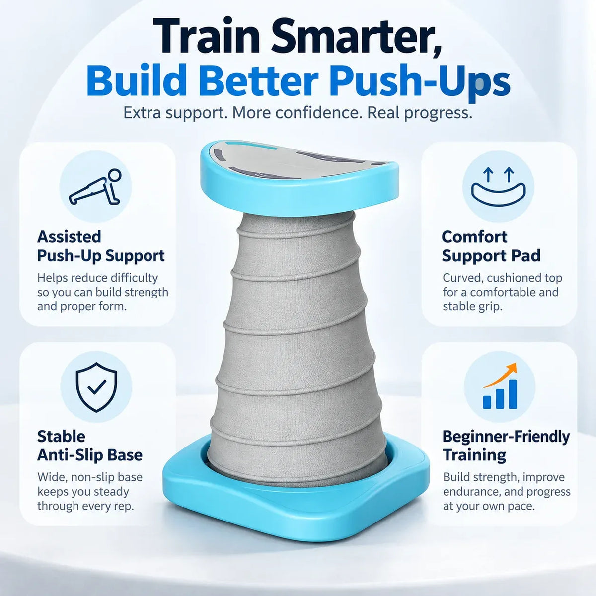 ❤️Spring-Assisted Push-Up Trainer – Easier Reps, Better Form