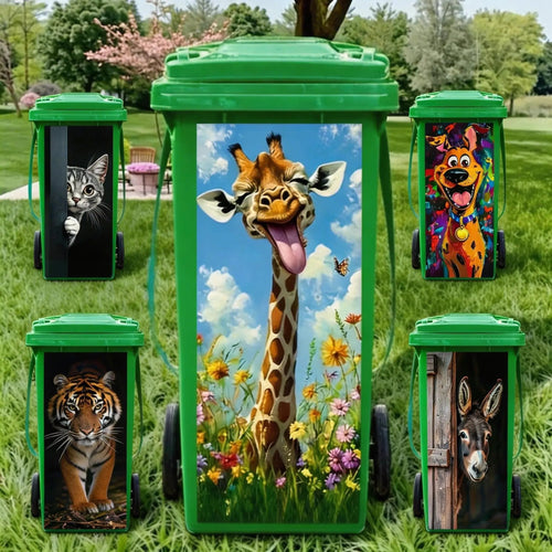 🔥Flash Sale 49% OFF✨ Creative Colourful Cartoon Trash Can Sticker, DIY Funny Bin Decal for Home Bathroom Kitchen&Brighten Your Community
