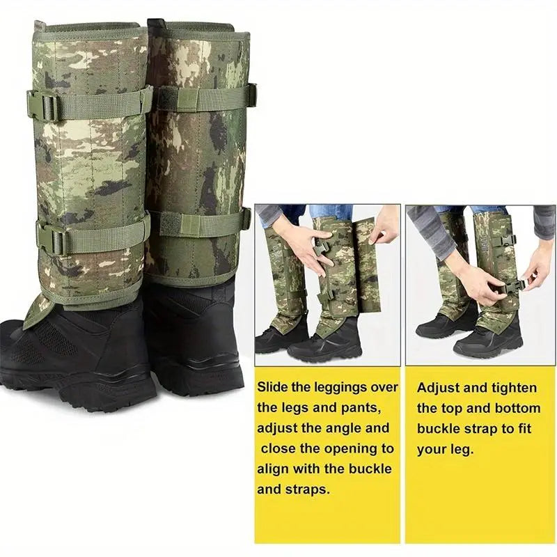 Unisex Adjustable Outdoor Snake-Resistant Leg Gaiters