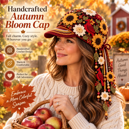 🔥Last Day 49% OFF 🍂 Women’s Handmade Crochet Autumn Baseball Cap