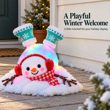 ☃️ Light-Up Christmas Snowmen – 4 Playful Holiday Characters, Individual Styles or Full Set