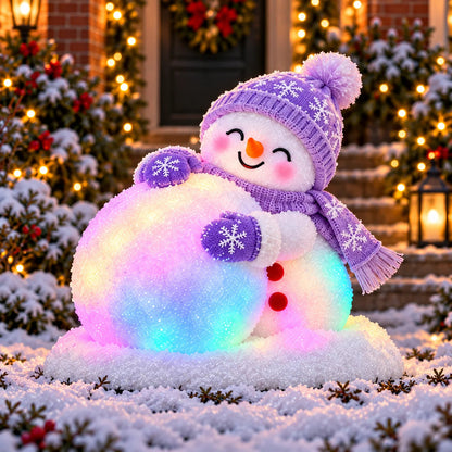 ☃️ Light-Up Christmas Snowmen – 4 Playful Holiday Characters, Individual Styles or Full Set