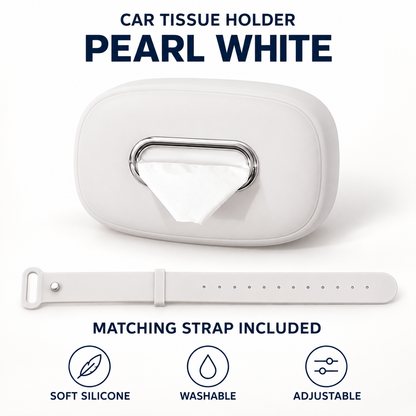 🚗 50% OFF Car Headrest Tissue Box Holder – Soft Silicone, Easy Reach & Washable