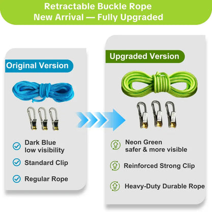 【FathersDayGift】SEESE Retractable Buckle Rope-Adjustable Ropes 2026 New Rope Roller with Accessory Cord