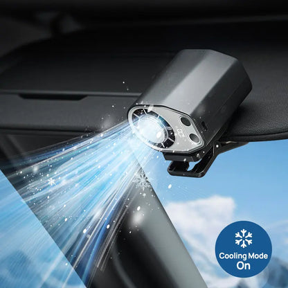 2026 Car Clip On Fan with LED Display