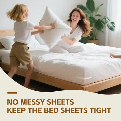 🛏️ Invisible Bed Sheet Holders | 4PC Non-Slip Mattress Strips