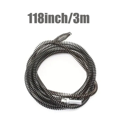 🔧 Flexible Drill-Powered Drain Cleaning Snake – Deep Pipe Clog Remover for Sinks, Showers & Toilets