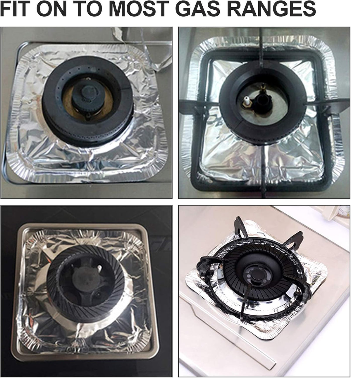 🔥 20-Pack Disposable Stove Burner Protectors – Less Mess, Less Scrubbing