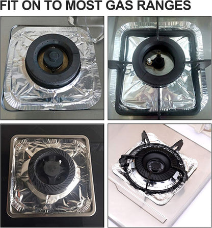 🔥 20-Pack Disposable Stove Burner Protectors – Less Mess, Less Scrubbing