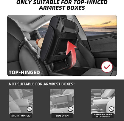 Car Center Console Armrest Organizer | 5-in-1 Storage Cover