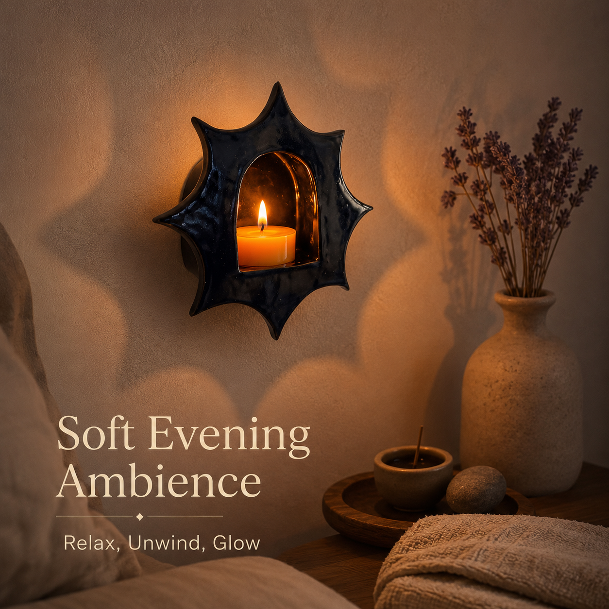 ✨Handcrafted Moroccan Wall Sconce – Tea Light & Decorative Niche